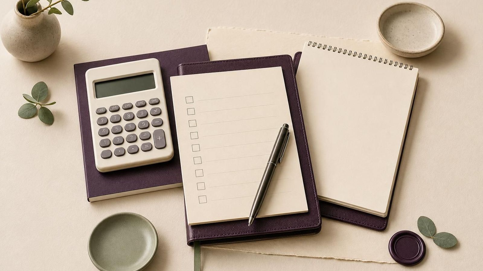 Care planning tools with calculator, checklist and notes